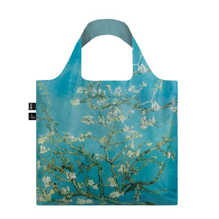 Sac shopping pliable avec pochette zip 50cm Vincent van Gogh Almond Blossom Bag