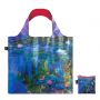 Sac shopping pliable avec pochette zip 50cm Claude Monet Water Lilies Bag