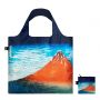 Sac shopping pliable avec pochette zip 50cm Katsushika Hokusai Red Fuji, Mountains in Clear Weather Bag