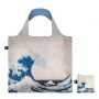 Sac shopping pliable avec pochette zip 50cm Katsushika Hokusai The Great Wave Bag