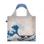 Sac shopping pliable avec pochette zip 50cm Katsushika Hokusai The Great Wave Bag