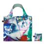 Sac shopping pliable avec pochette zip 50cm Marc Chagall I and the Village Bag