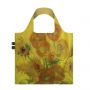 Sac shopping pliable avec pochette zip 50cm Vincent van Gogh Sunflowers Bag