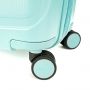 Valise cabine rigide Pure bright Extensible 55 cm Bleu turquoise