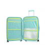 Valise rigide Pure bright Extensible 65 cm Bleu turquoise