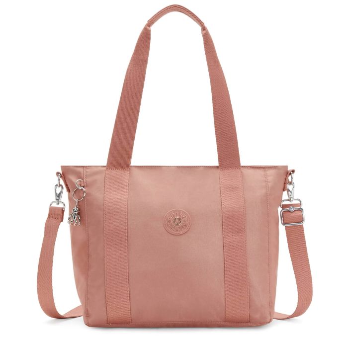 Sac shopping Asseni S 40 cm Warm rose