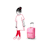 Valise cabine hybride Trolley XS kids 43 cm ABC Friends Pink