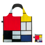 Sac shopping pliable avec pochette zip 50cm Piet Mondrian Composition