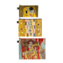 Lot de 3 pochettes zip 32, 27 et 23 cm Gustav Klimt