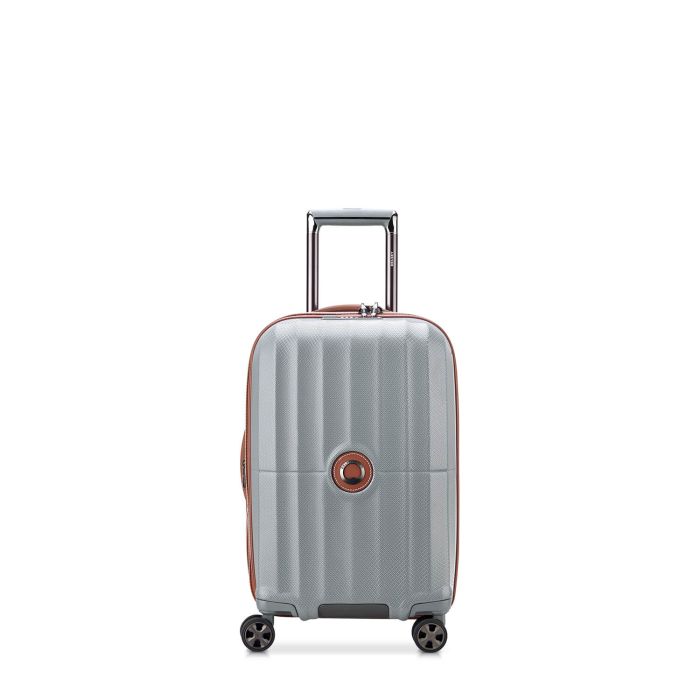 Valise cabine rigide St-Tropez Extensible 55 cm Platinium