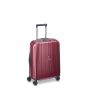 Valise cabine rigide Securitime Zip Slim port USB 55 cm Rouge