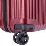 Valise cabine rigide Securitime Zip Slim port USB 55 cm Rouge