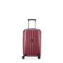 Valise cabine rigide extensible Securitime zip port USB 55 cm Rouge