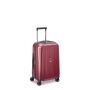 Valise cabine rigide extensible Securitime zip port USB 55 cm Rouge