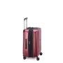 Valise cabine rigide extensible Securitime zip port USB 55 cm Rouge