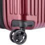 Valise cabine rigide extensible Securitime zip port USB 55 cm Rouge