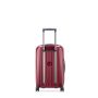 Valise cabine rigide extensible Securitime zip port USB 55 cm Rouge