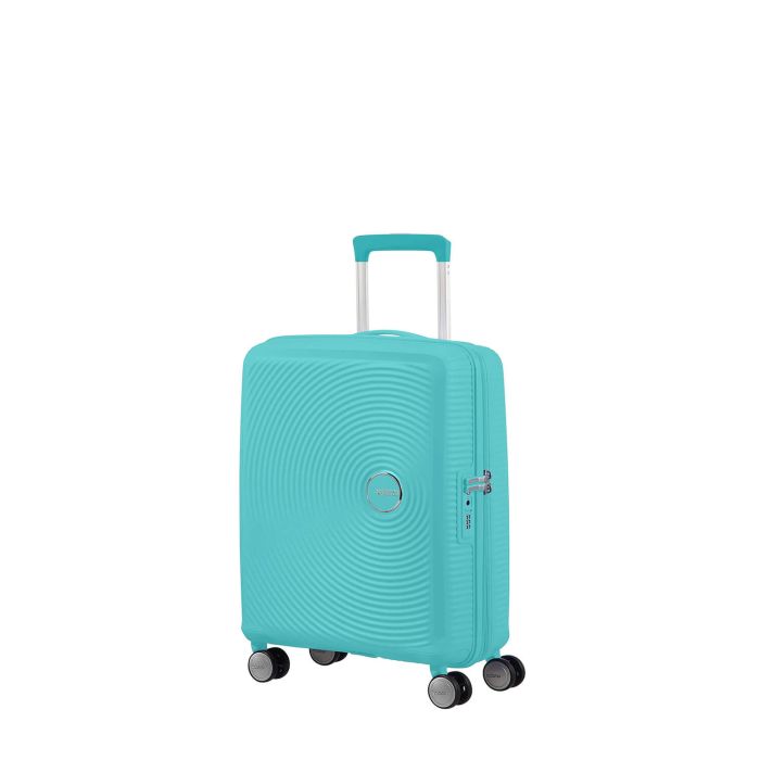 Valise cabine rigide extensible Soundbox 55 cm Pool blue