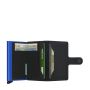 Porte-cartes Miniwallet Matte anti-RFID 10.2 cm Black blue