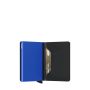 Porte-cartes Slimwallet Matte anti-RFID 10.2 cm Black and Blue