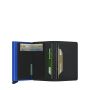 Porte-cartes Slimwallet Matte anti-RFID 10.2 cm Black and Blue