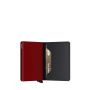 Porte-cartes Slimwallet Matte anti-RFID 10.2 cm Black red