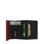 Porte-cartes Slimwallet Matte anti-RFID 10.2 cm Black red