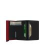 Porte-cartes Miniwallet Matte anti-RFID 10.2 cm Black red