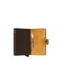 Porte-cartes Miniwallet Vintage anti-RFID 10.2 cm Ochre