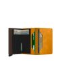 Porte-cartes Miniwallet Vintage anti-RFID 10.2 cm Ochre