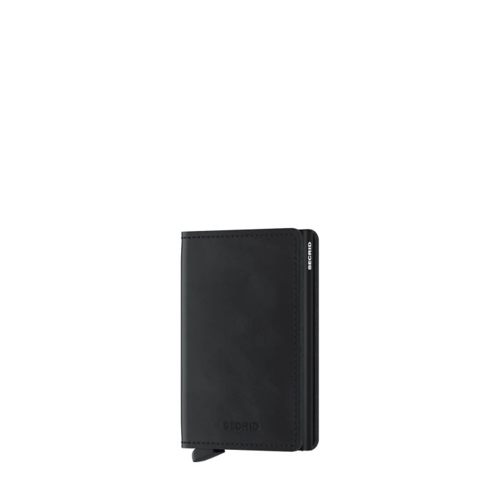 Porte-cartes Slimwallet Vintage anti-RFID 10.2 cm Black