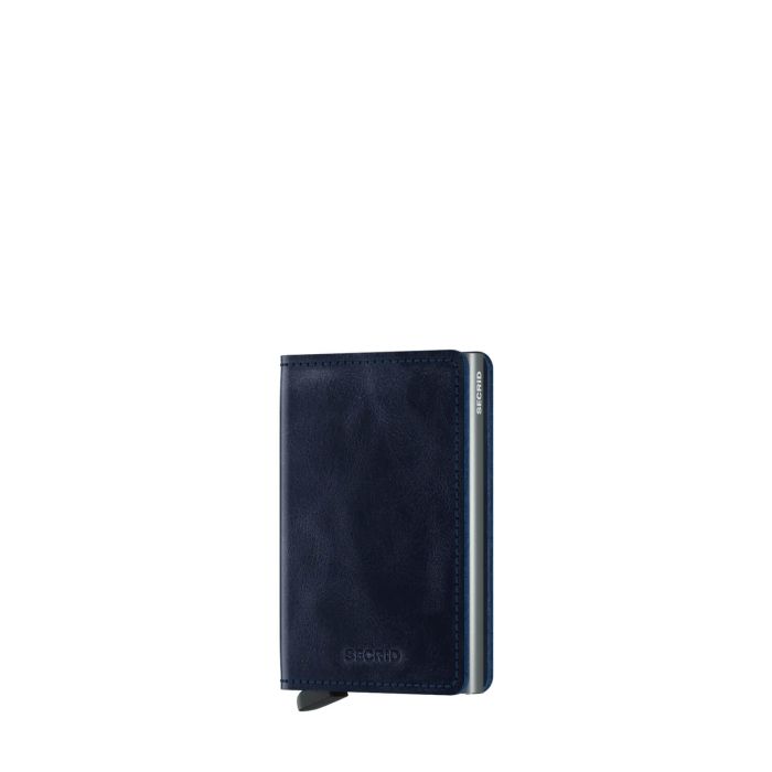 Porte-cartes Slimwallet Vintage anti-RFID 10.2 cm Blue