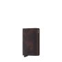 Porte-cartes Slimwallet Vintage anti-RFID 10.2 cm Chocolate