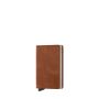 Porte-cartes Slimwallet Vintage anti-RFID 10.2 cm Cognac-Silver