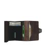 Porte-cartes Twinwallet Vintage anti-RFID 10.2 cm Chocolate