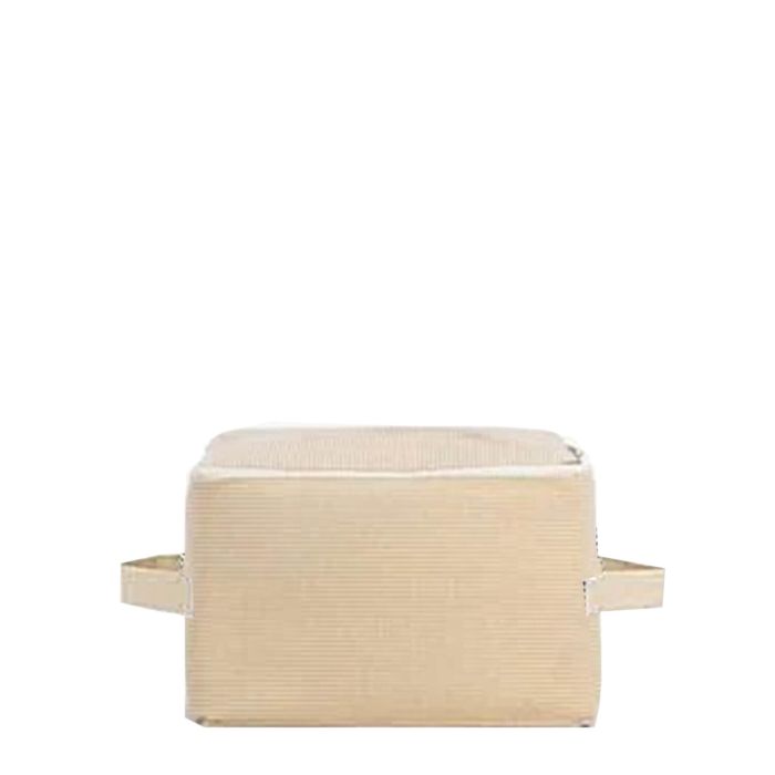 Boîte de rangement House case Shiny stripes S 30 cm Rayure beige