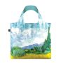 Sac shopping pliable avec pochette zip 50cm Un champ de blé avec des cyprès de Vincent Van Gogh