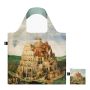 Sac shopping pliable avec pochette zip 50cm The Tower Of Babel from Pieter Bruegel