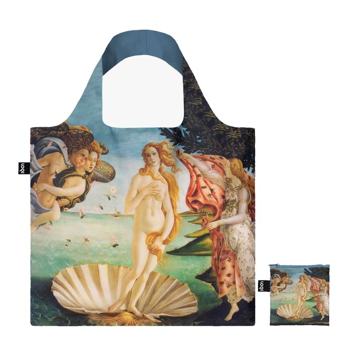 Sac shopping pliable avec pochette zip 50cm Birth of Venus from Sandro Botticelli