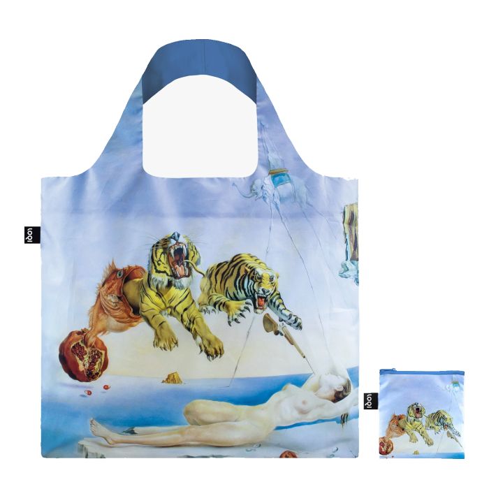 Sac shopping pliable avec pochette zip 50cm Dream Caused by the Flight of a Bee de Salvador Dalí