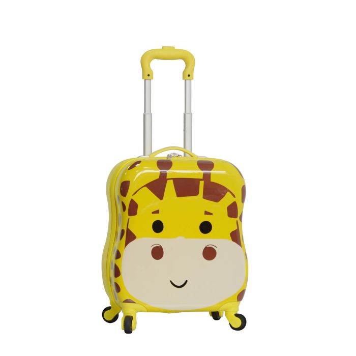 Valise cabine rigide Kid Girafe 48 cm Jaune