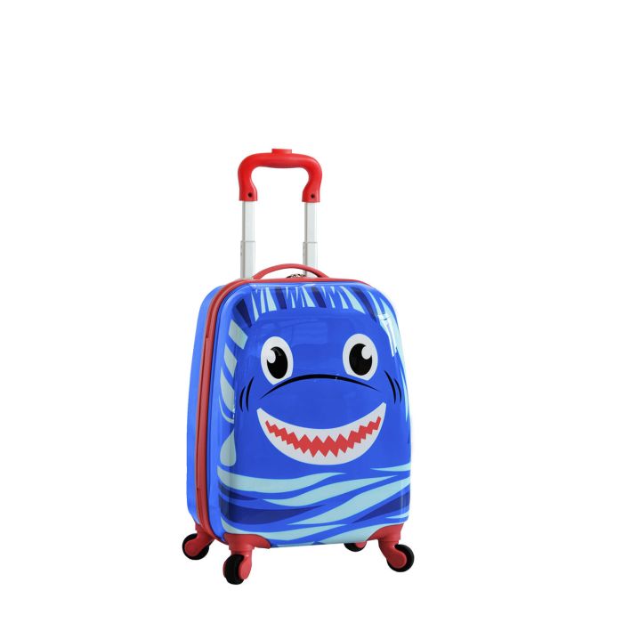 Valise cabine rigide Kid Shark 48 cm Bleu