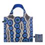 Sac shopping pliable avec pochette zip 50cm Kirsten Nangala Egan Water Dreaming Blue