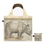 Sac shopping pliable avec pochette zip 50cm Albrecht Duerer Rhinocerus