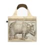 Sac shopping pliable avec pochette zip 50cm Albrecht Duerer Rhinocerus