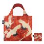 Sac shopping pliable avec pochette zip 50cm Haori de femme avec grues blanches et rouges