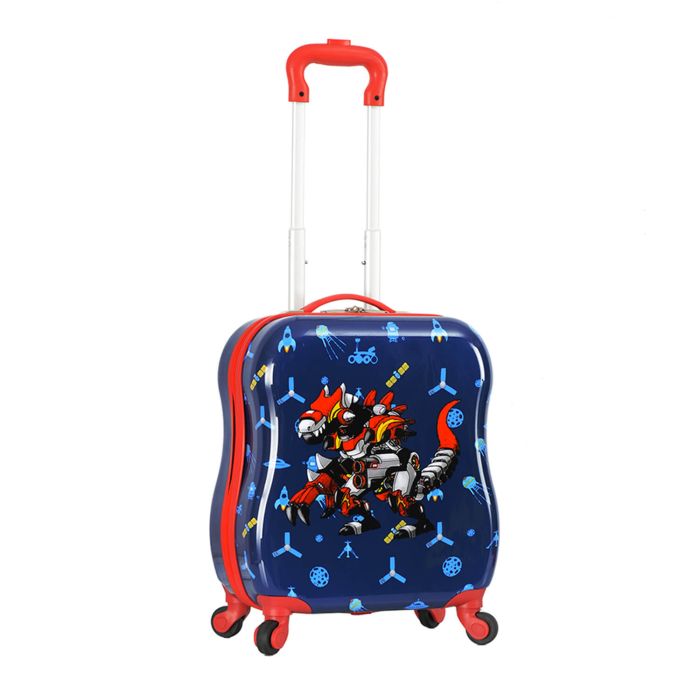 Valise cabine rigide Kid Robot dino 48 cm Bleu