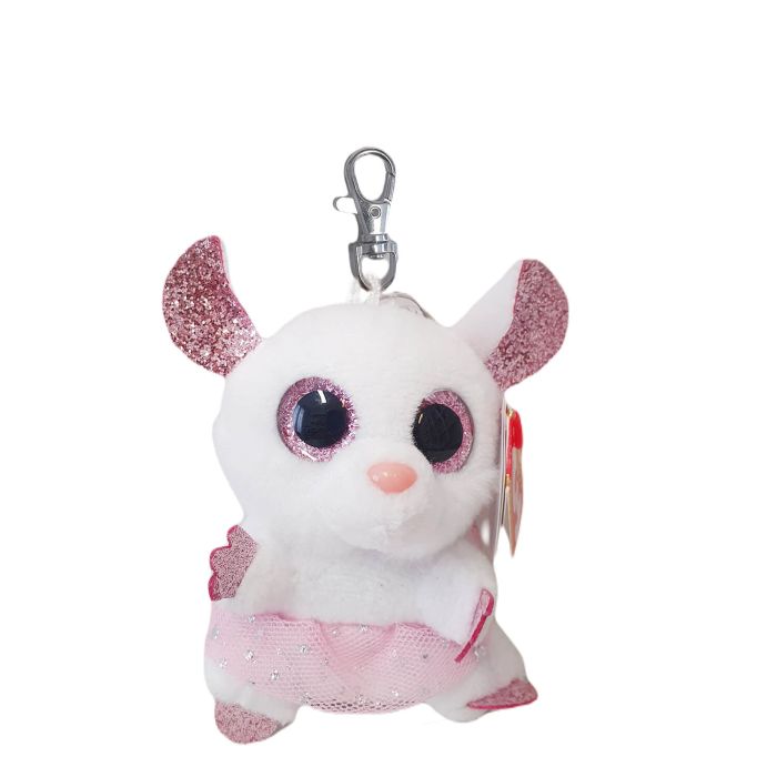 Porte-clés peluche Beanie boo's 10 cm Nina la souris