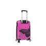 Valise cabine rigide 26820B 55 cm Papillon rose