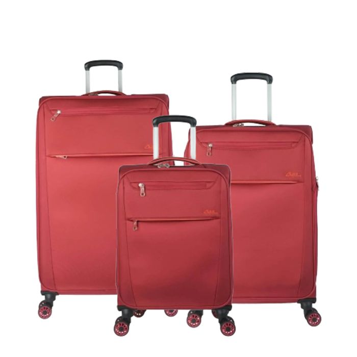 Lot de 3 valises souples Svelta 3.0 55, 69 et 79 cm Red